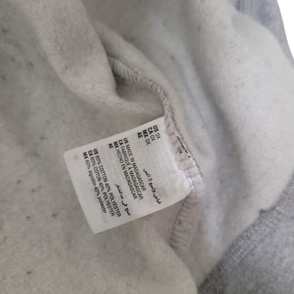 Karen Scott Sport Grey Black Cozy Fleece Crewneck Sweatshirt 0X - Picture 8 of 9